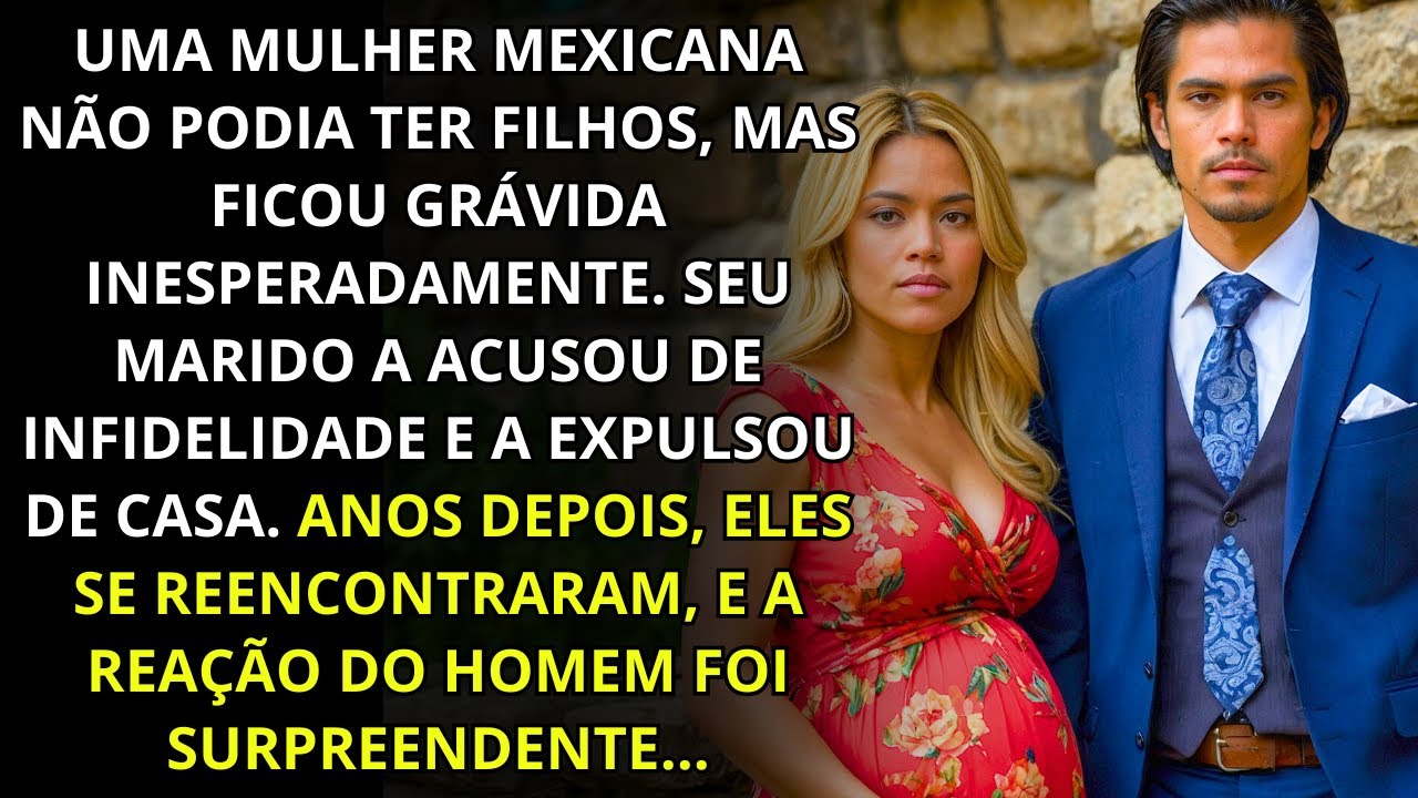 EXPULSARAM A MEXICANA DE CASA GRÁVIDA. A REAÇÃO DO MARIDO AO VÊ-LA ANOS DEPOIS FOI...