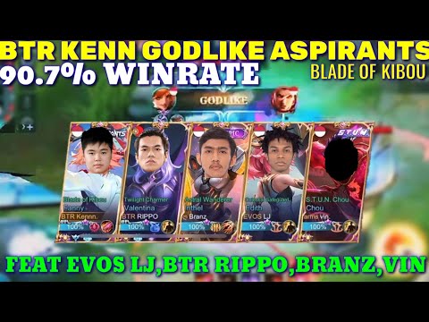 BTR KENN GODLIKE ASPIRANTS FEAT LJ RIPPO BRANZ - MOBILE LEGENDS