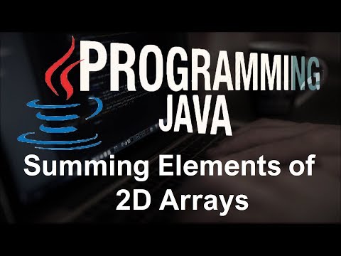 Java Tutorials 20 Summing Elements of 2D Arrays हिन्दी