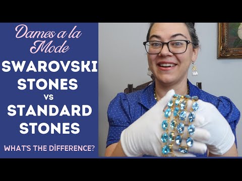 Dames a la Mode products - What's the difference between Swarovski crystals and standard crystals?