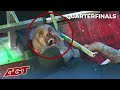 Matt Johnson Comes Face To Face With A CHAINSAW On AGT