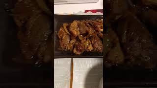 玉ねぎと豚バラの炒め物が美味すぎる…😭