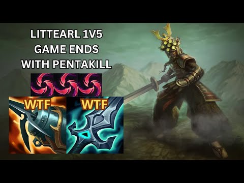 LITTEARL 1V5 GAME ENDS WITH A CRAZY PENTAKILL