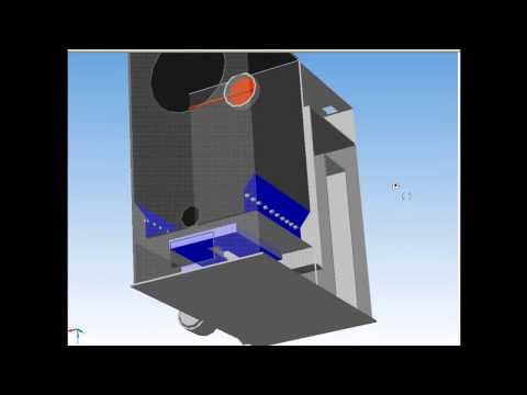 Самодельный пиролизный котел теплогенератор 3D модель