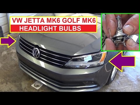 How to Remove and Replace Headlight Bulb on VW Jetta MK6 Vw Golf MK6
