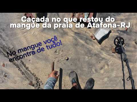 Fomos para uma caçada diferente. Dessa vez em um mangue #avançodomardeatafona #detectorismo