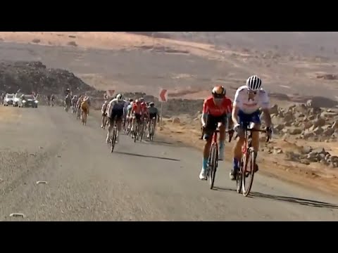 Massive Attacks On Uphill Sprint Finish | 2022 Saudi Tour Stage 2
