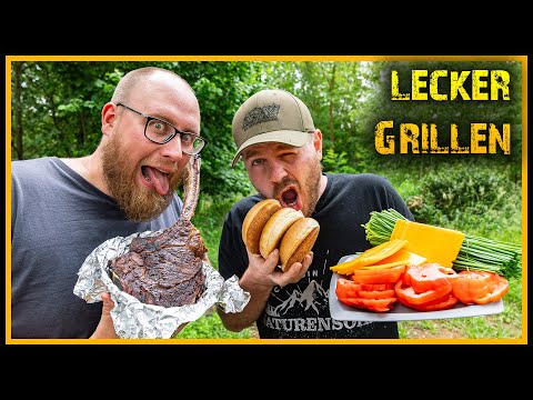 Tomahawk Steak grillen mit Freunden - BTS - Kochen Grillen mit Ardbeg