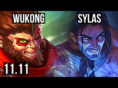 WUKONG vs SYLAS (MID) | 2.8M mastery, 1800+ games, 6 solo kills | EUW Master | v11.11
