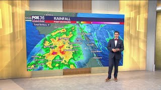 Orlando weather: Rainfall totals for weekend weather