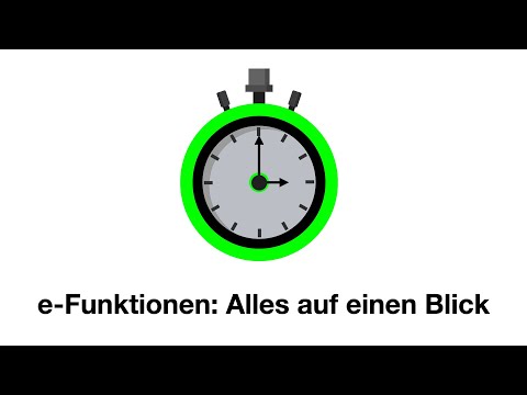 e-Funktionen: Alles auf einen Blick
