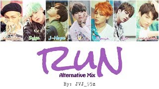 BTS(방탄소년단) - Run Alternative Mix (Colour Coded Lyrics Han/Rom/Eng)