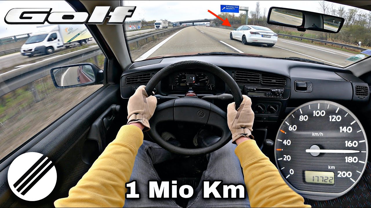 1995 VOLKSWAGEN GOLF III 1.9 l Diesel TOP SPEED DRIVE ...