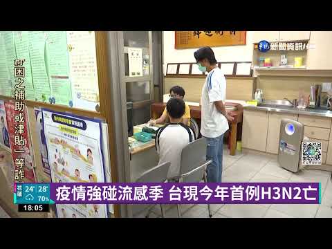 疫情強碰流感季 台現今年首例H3N2亡