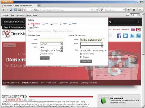 DotNetNuke Tutorial - Second shot on How to enable Content Localization in DotNetNuke - Video #293