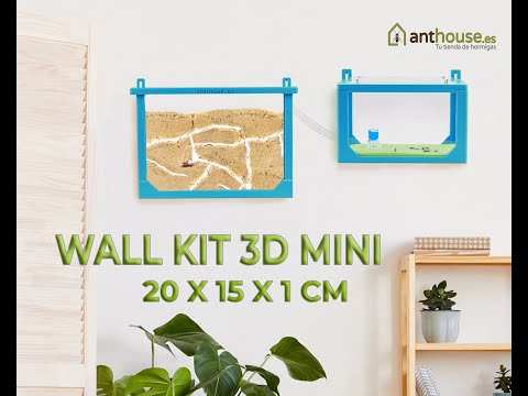 Wall KIT MINI 3D the perfect way to pass your antfarm to a special decorative object!!!