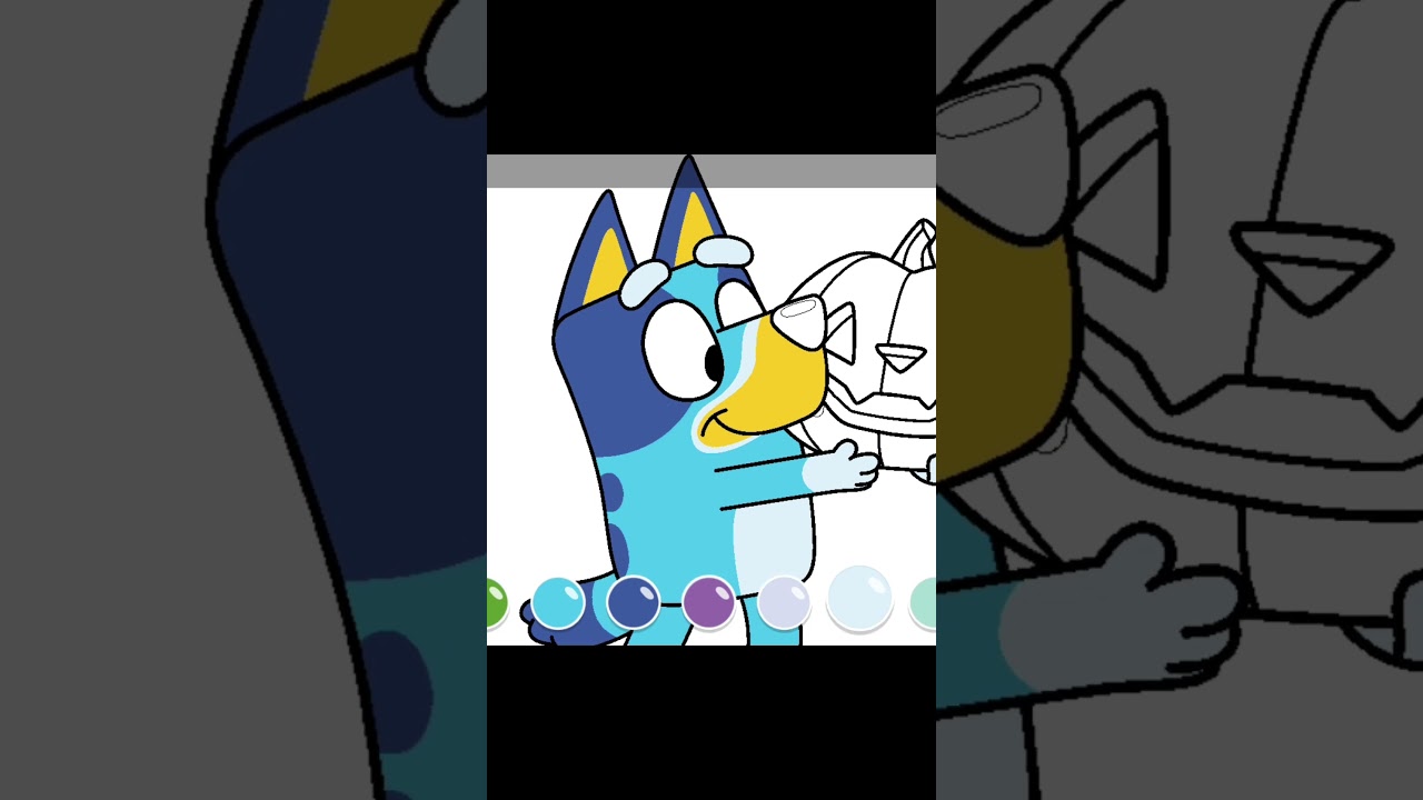 Color Bluey Pumpkin Costumes with Bluey : Let's Play! | BLUEY Coloring Page | Spooktacular Fun!