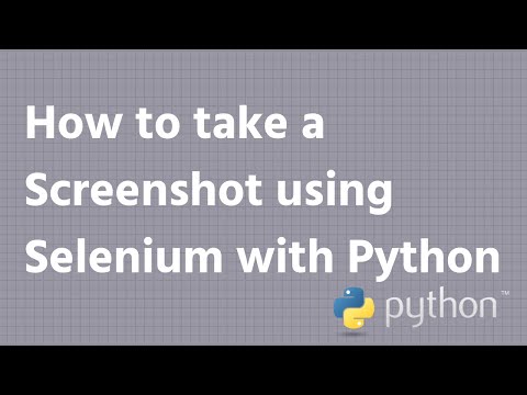 How to take a Screenshot using Selenium with Python | INFY TECH