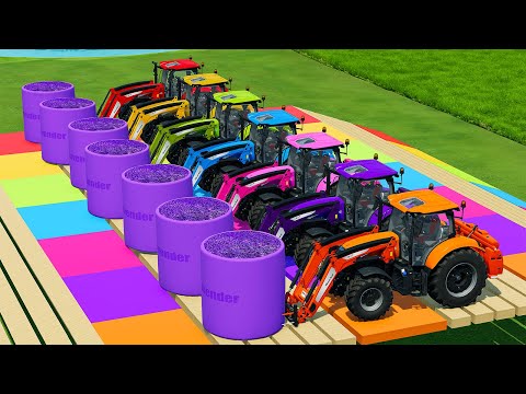 HARVEST, LOAD & MAKE LAVENDER BALES WITH CASE TRACTORS AND JOHN DEERE HARVESTERS - FS 22