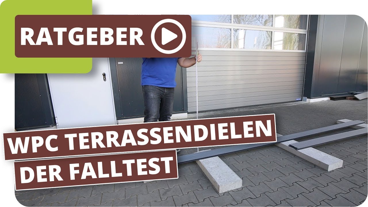 WPC-Dielen Bruchtest - Standard WPC Terrassendiele gegen planeo TitanWood