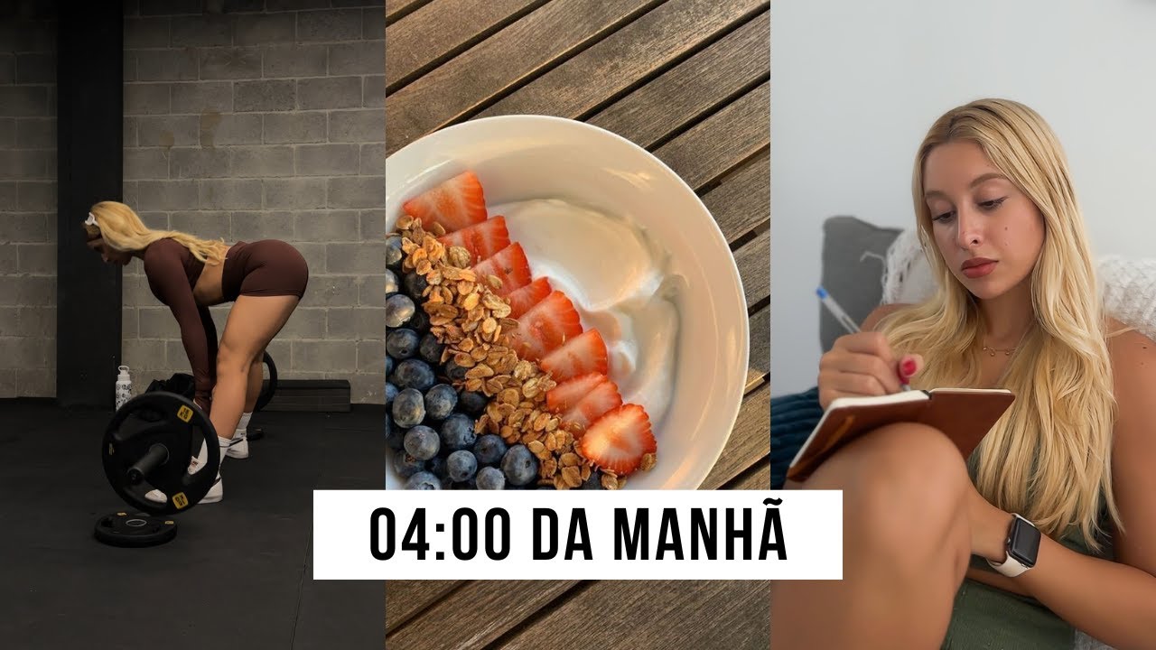 Rotina realista e produtiva às 4h da manhã | autocuidado + treino + estudos