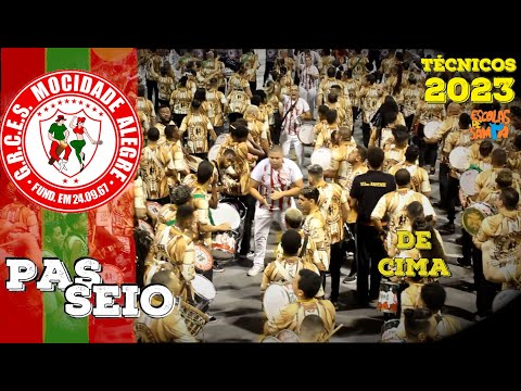 DE CIMA |Mocidade Alegre 2023 |PASSEIO/Ensaio Técnico |Bateria Ritmo Puro #PioneiroNoVídeoDosBreques