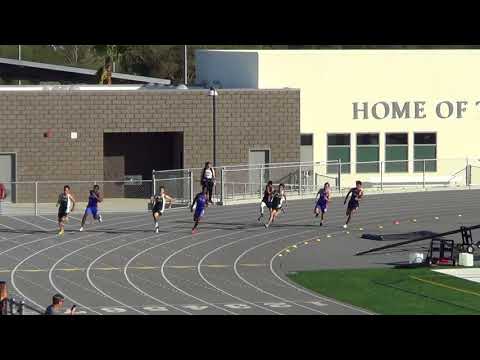 VarB 200m vs Newport 3-28-18 - Los Alamitos Boys