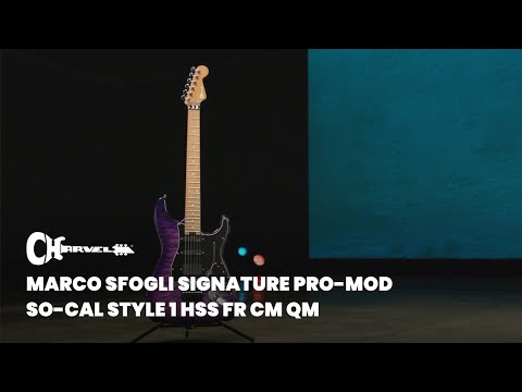 Charvel Marco Sfogli Pro-Mod So-Cal Style 1 HSS FR CM QM, Trans Purple Burst image 4