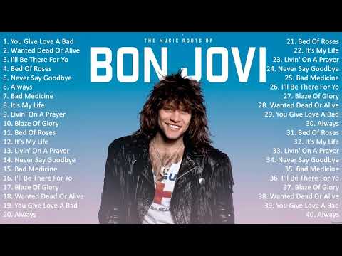 Bon Jovi Greatest Hits Full Album ~  10 Biggest Rock Songs Of All Time