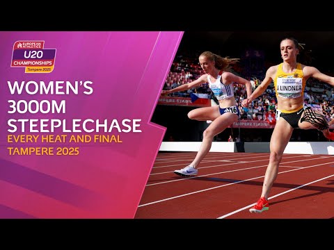 Norwegian delight! 🇳🇴 EVERY Heat & Final of the Women’s 3000m Steeplechase | Tampere 2025