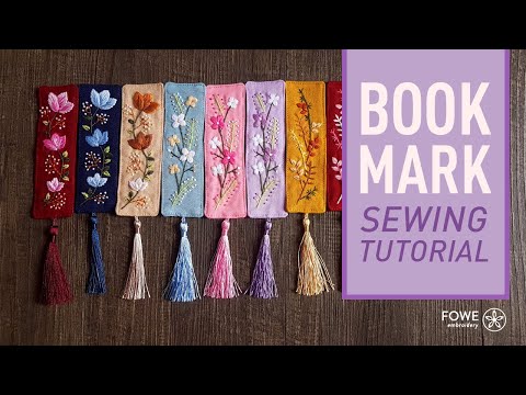 Fabric Bookmark Sewing Tutorial DIY Stationery School Supplies Project with Lining Fabric Easy Step