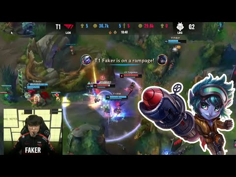 Faker Tristana Mid One-Shot G2 | T1 vs G2