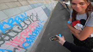 Single player tags and throws  + Bonus- some girl makes her first tag