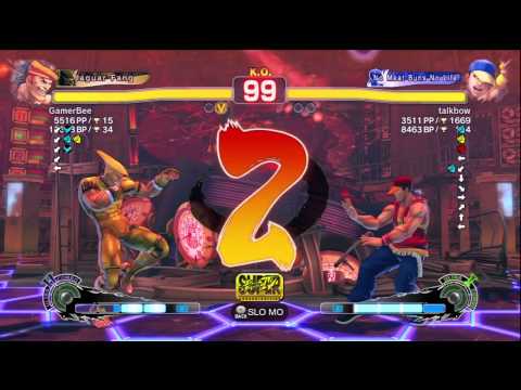 SSF4 AE GamerBee (Adon) Vs talkbow (Yun) Round 2