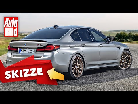 BMW M5 CS (2021) | Die Power-Limousine mit V8-Biturbo | Skizze