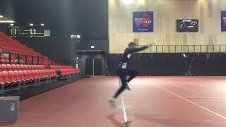 afstand springen 1 been naar 2 benen