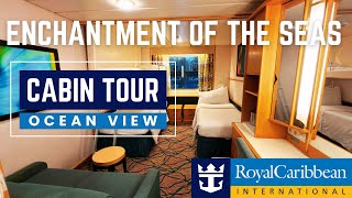 Enchantment of the Seas Ocean View Cabin Tour & Review | Royal Caribbean Cruise Room Guide