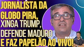 SE DEU MAL: Jornalista da GloboNews pira, xinga Trump, defende Maduro e faz papelão ao vivo!