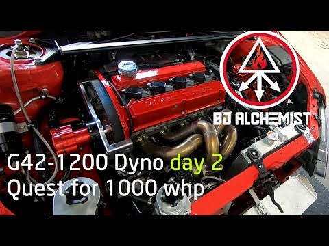 Garrett g42-1200 dyno day 2 quest for 1000whp