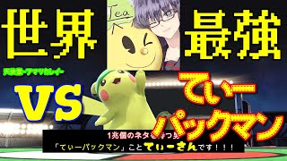 【スマブラSP】世界 最強 てぃー パックマン と タミスマで激突！？【ピカチュウ】