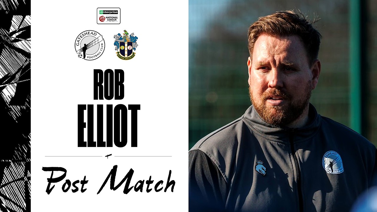 💬 “We played really well” | Rob Elliot post-Sutton United (H) | POST-MATCH