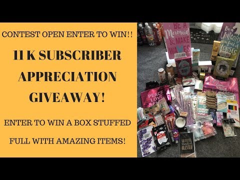 CONTEST CLOSED!! 11k Subscriber Appreciation Giveaway ❤️ Video