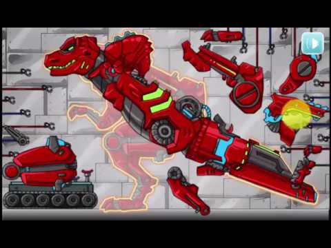 Dino Robot Tyranno Red - Dinosaur Games - Free Apps For Toddlers