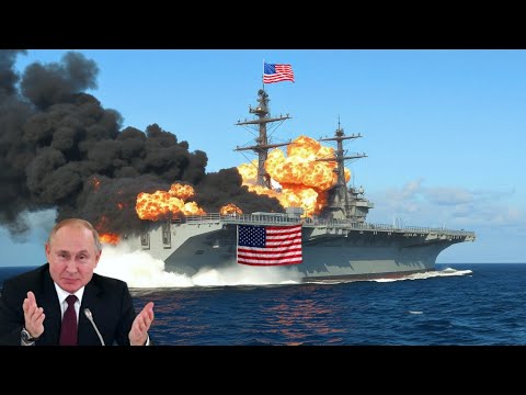 Szörnyű pillanat, az orosz yak-141 fúvókák 2 amerikai repülőgép-hordozót pusztítanak el