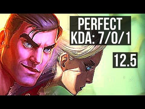 JAYCE vs CAMILLE (TOP) | 7/0/1, 6 solo kills, 800+ games, 1.2M mastery, Godlike | EUW Master | 12.5
