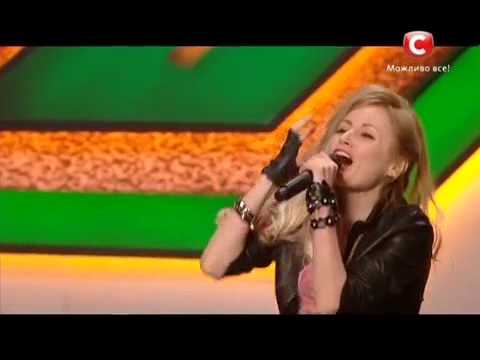 SEMARGL vocalist Adele Ri  (Ирина Василенко) at X-factor Ukraine 2014 casting