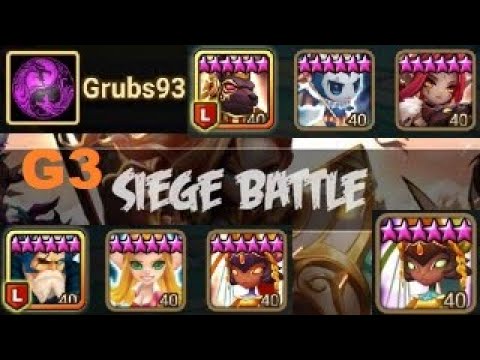 High G3 Siege EU - Playing 3 Triana and 3 Harmonia in SIEGE GOOD OR NOT ? AF LEGENDS vs AoW Vs AWork