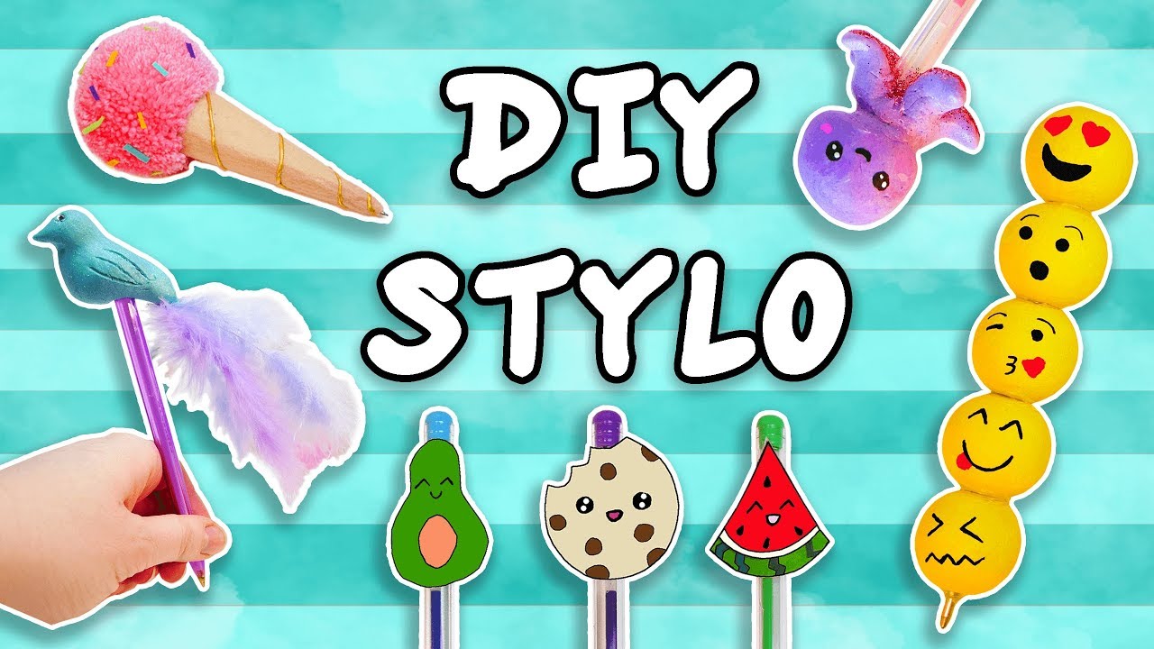 STYLOS PERSONNALISÉS DIY (DECORATIONS FACILES)