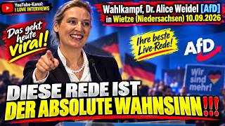 Dr. Alice Weidel [AfD]: IHRE NEUSTE, BESTE & SYMPATHISCHTE LIVE-REDE!😍🙏 DER ABSOLUTE WAHNSINN!