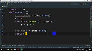 How to get time of a Python program